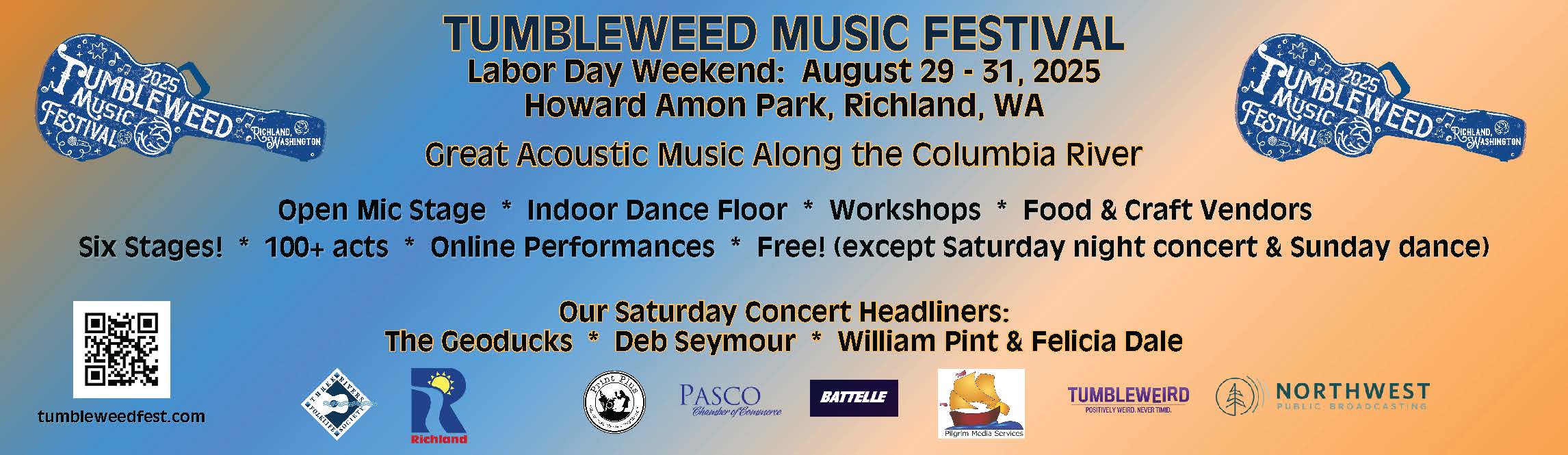 Banner Ad - Tumbleweed Music Fest Aug25